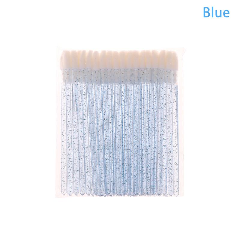 50Pcs  Disposable Lip Brush Lash Extension Brushes Mascara Applicator Lipstick Wands Set Cosmetic Plastic Makeup Tools