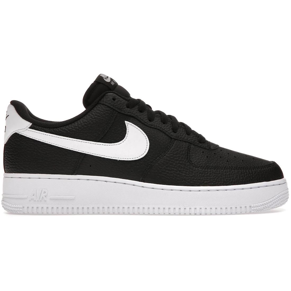 

Кроссовки Nike Air Force 1 Low 07 Черные Белые Шагреневая кожа(CT2302-002) 44