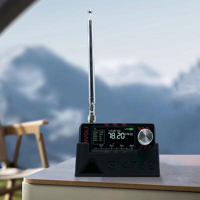 For ATS MINI SI4732 DSP Radio Receiver Case with Built-In Sound Guide Groove Shockproof Radio Rack 3D Print Radio Storage Case