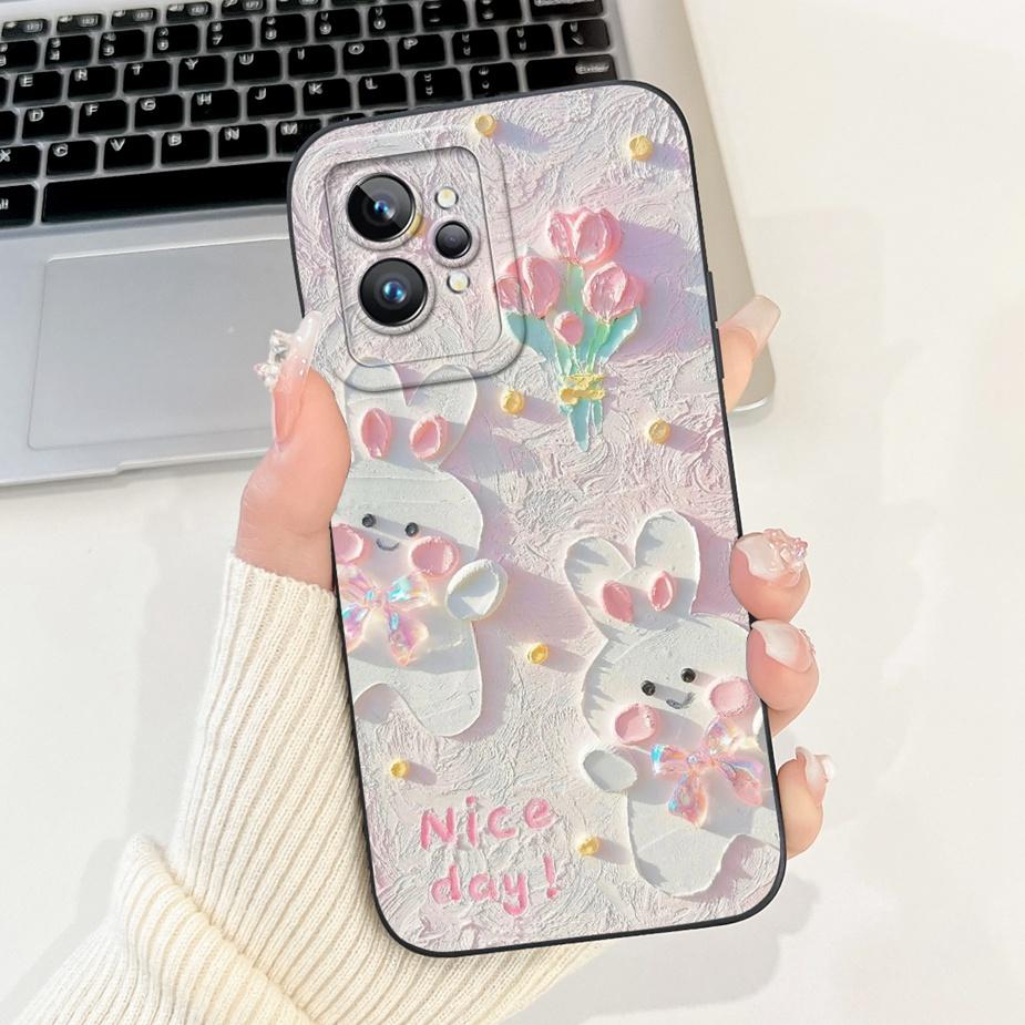 For Realme GT2 Pro Case RMX3301 Cute Fashion Cartoon Cover Shockproof Phone Case For Realme GT 2 Pro RealmeGT2 RMX3310 Soft Bags