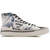 Disney X Li Ning Slip Resistant Abrasion Resistant Balance High Top Canvas Shoes Men's Black White AGCQ281-1