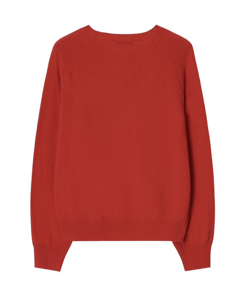 Nyuluki Cozy Round Knit Pullover_Red