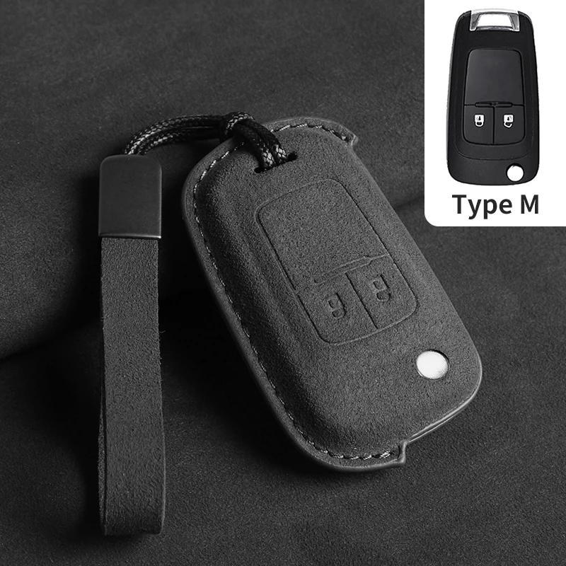 Suede Car Flip Key Case Cover for Chevrolet Cruze Aveo Camaro Epica Lova Sail Spark Opel Astra Corsa for Cruze Spark Orlando