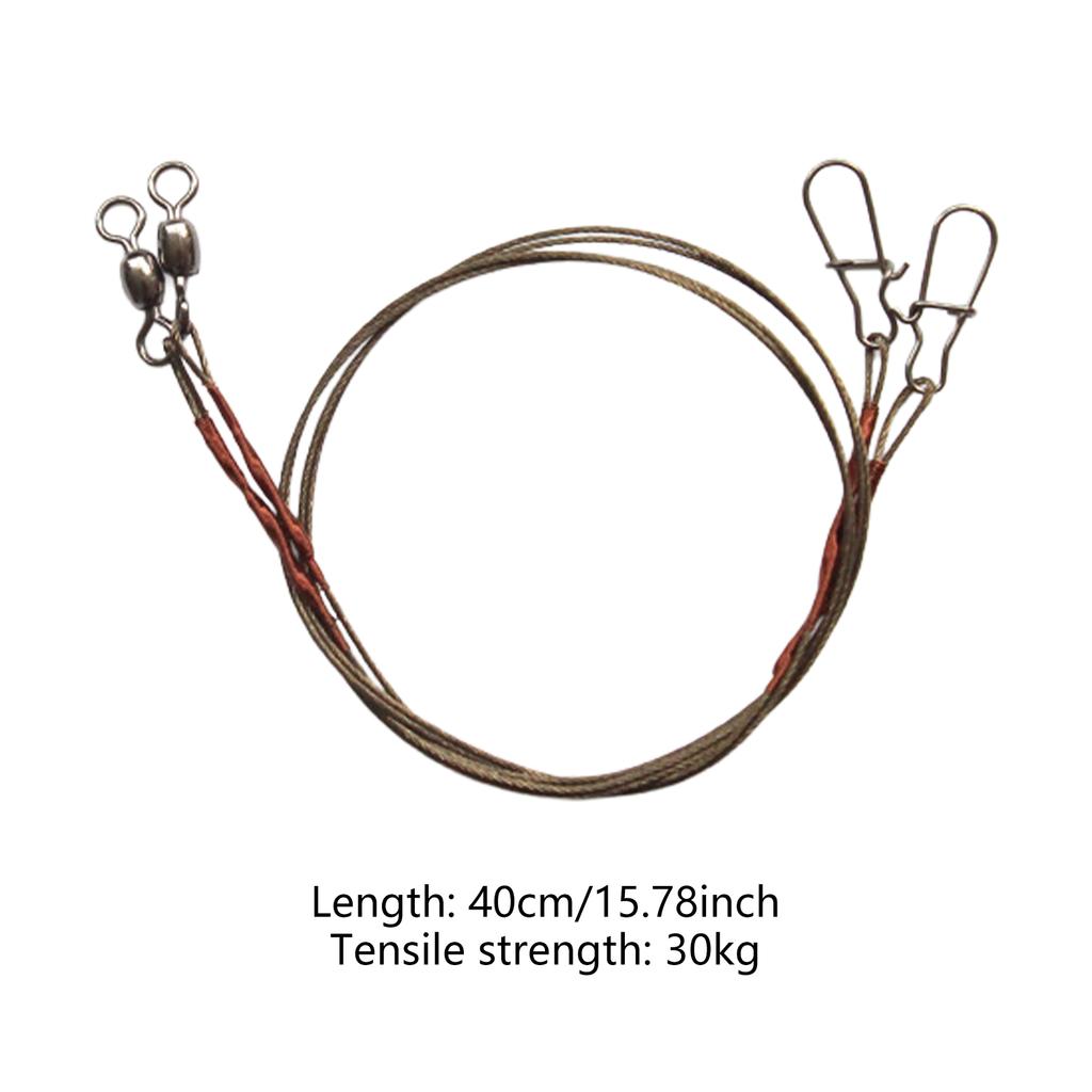 Fil de Pêche en Titane Haute Résistance Fil de Pêche à Haute Résistance à la Traction pour la Pêche en Eau Salée et en Eau Douce