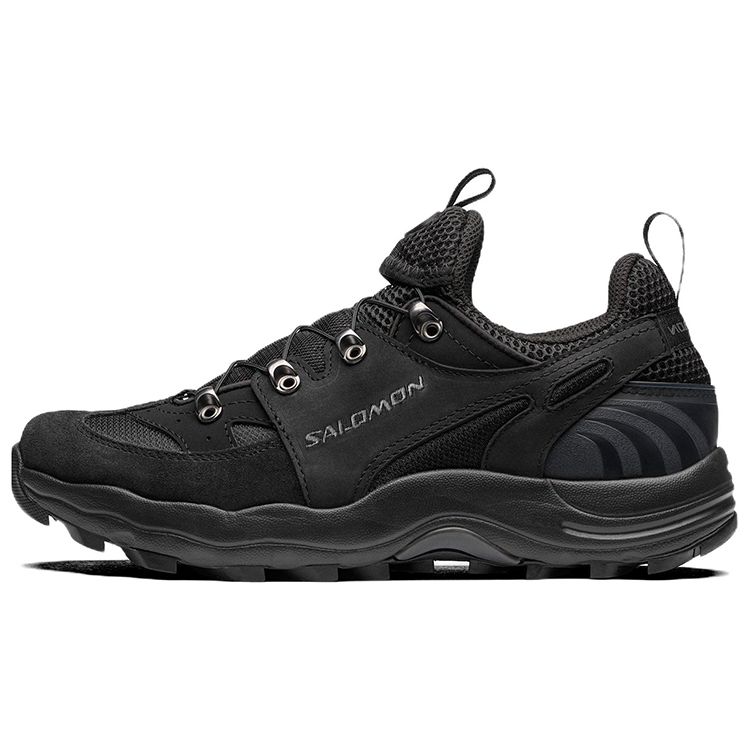 SALOMON Raid Wind Retro Sports Fabric Durable Low-Top Marathon Running Shoes Unisex Sneaker Black 415768
