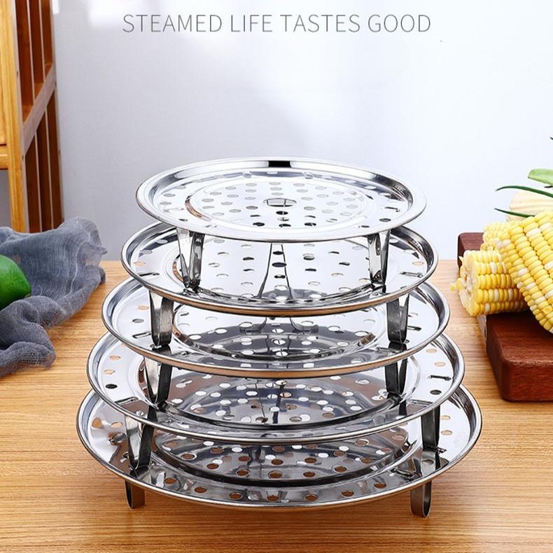 Stainless Steel Separated Steaming Rack Thickened Sturdy Durable Multifunctional Detachable Steamers Household Kitchen Tool