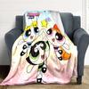 1pc Powerpuff Girls Friendship Flannel Throw Blanket Lightweight Soft Warm All Season Blanket for Sofa, Bed, Travel,L1028129