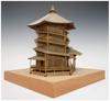 Woody Joe 1/75 Aizu Turtle Hall (Entsu Sanso-do) Wooden Model Assembly Kit