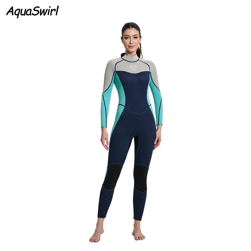 

Version 3mm Diving Suit Streamlined Long One-piece Jellyfish Warm Surfing Water Lung Thickened Wet XXL