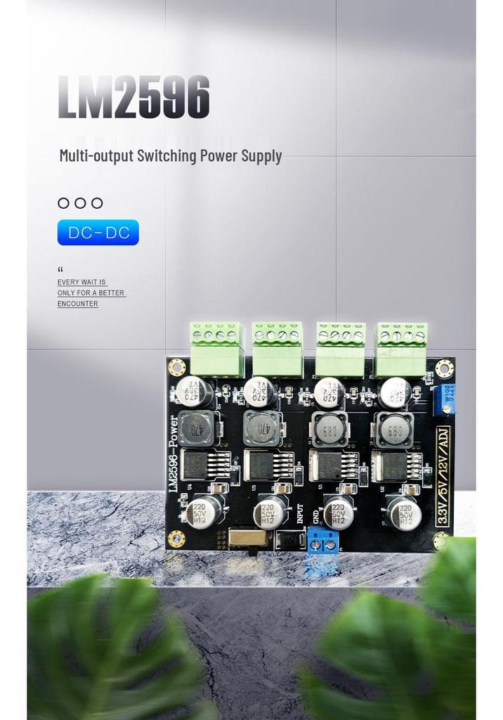 LM2596 Adjustable Voltage Power Module 3.3V/5V/12V/ADJ