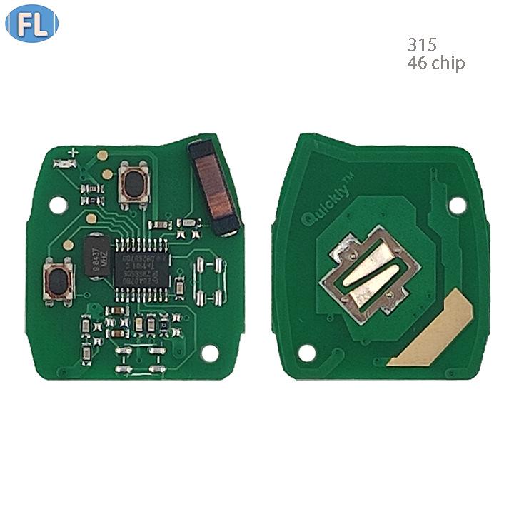 Kompatibel mit Honda Civic (Alte Modelle) 2-Tasten-Fernbedienung mit 315MHz 46 Chip