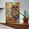 Vintage Metal Poster Owl Retro Bar Wall Decor