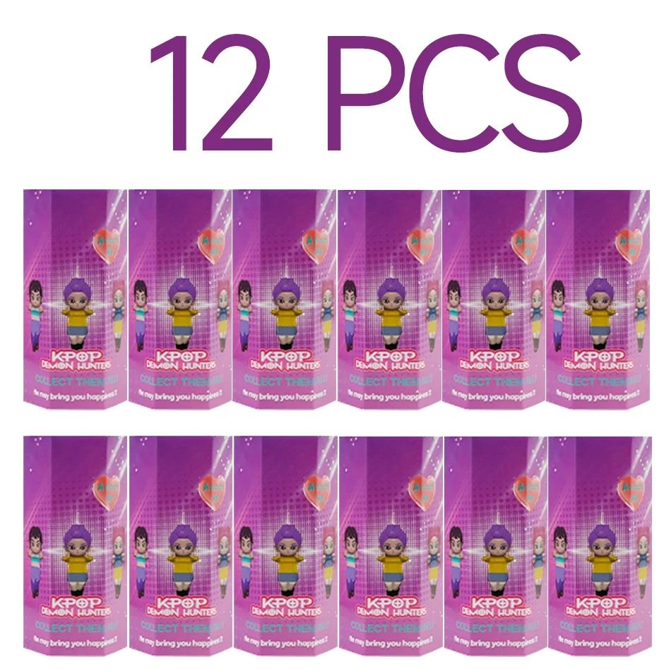 Korean K Pop Demon Hunters Blind Box Huntrix Anime Figure Kawaii Phone Ornament Mystery Surprise Bag Collectible Gift for Fans