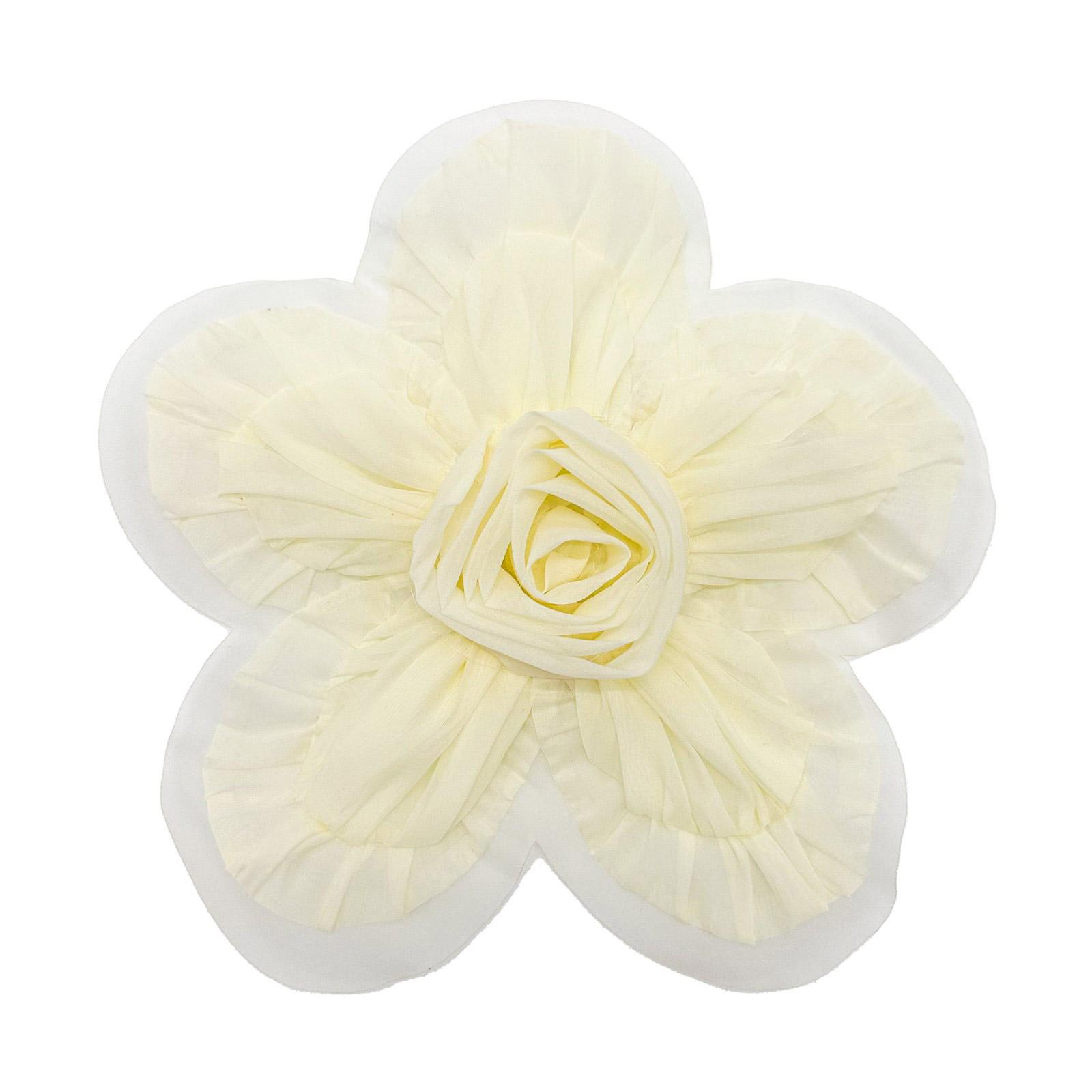 

Adult DIY Flower Stereo Brooch/Neck Tie/Corsage for Uniform Chic Brooch Suits Ladies Elegant Sewing Flower Supplies абрикосовый