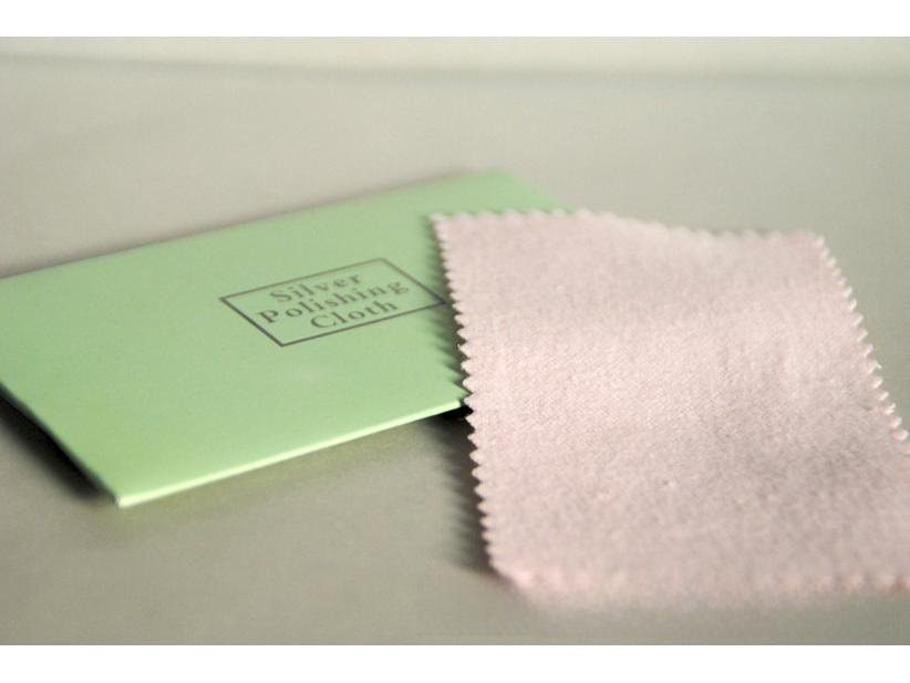 7 x 10 cm Silber-Reinigungstuch, reine Baumwolle, weich, zufällige Farbe, kostenloser Versand im ganzen Land