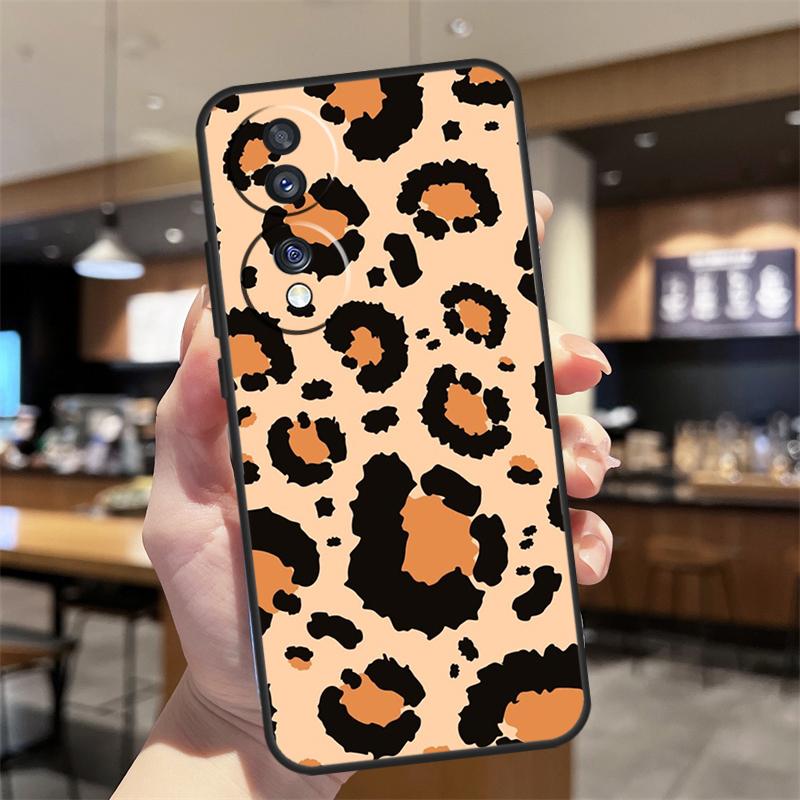 Luxury Leopard Case For Honor Magic 7 5 6 8 Lite Honor 400 200 Pro 50 70 90 X8c X9a X9b X9c X9d Win RT Cover