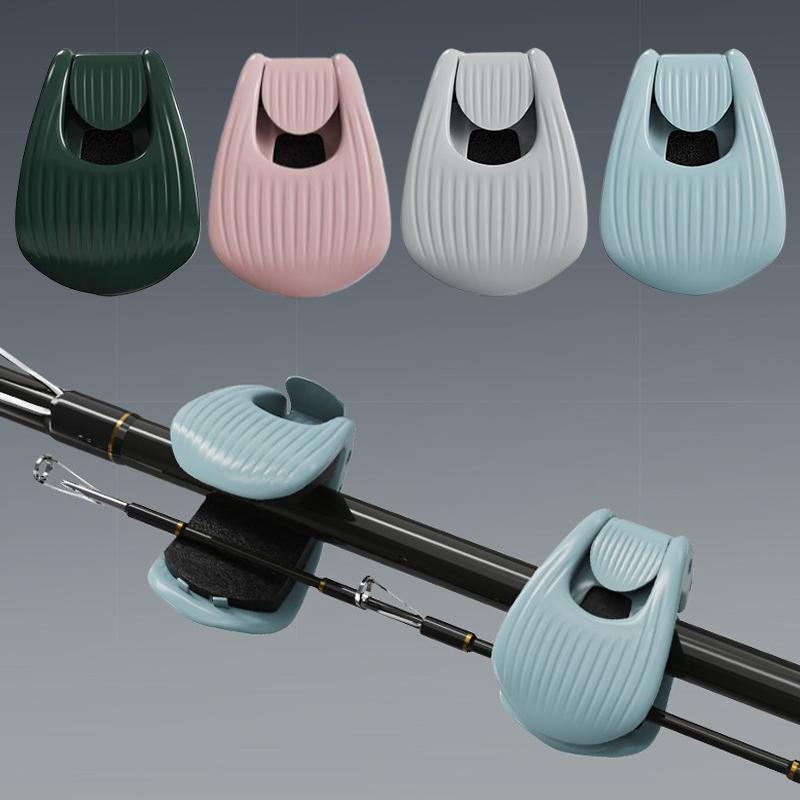 1/2/4Pcs Fishing Rod Holder Fixer Clip Portable Lure Rod Bundling Clamp Beach Fishing Pole Holder Fishing Tools Compact Design