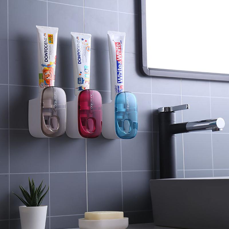 Dispenser Automat Pastă de Dinți Leneș Montare pe Perete Baie Storcător Pastă de Dinți Accesorii Rezistent la Apă Rezistent la Praf Suport Pastă de Dinți