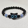 Lovely Bracelet Resin Luminous Bead Bracelet Comfortable Cat Hand Chain Great for Everyday Life and Dating