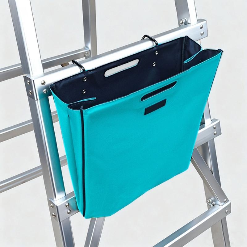 Portable Nylon Tool Bag With 5 Side Pockets Folding Tool Pouches For Easy Organization And Durability Construction