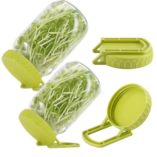 Sprout Lids with Stand Wide Mouth Jar Sprouting Lids Bean