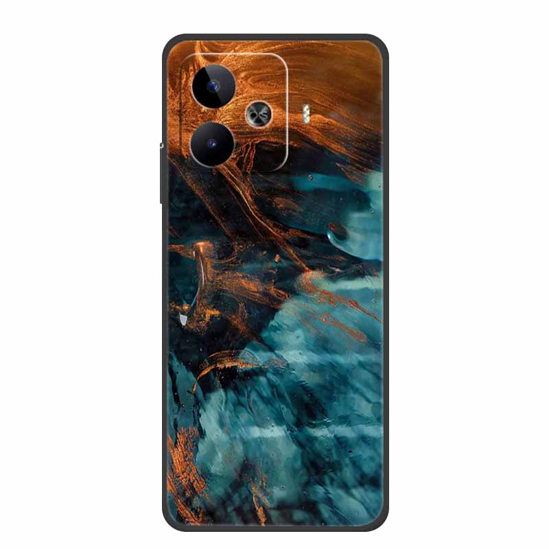 Case For Vivo iQOO Z9 Turbo Marble TPU Soft Silicone Back Cover For iQOOZ9 Turbo V2352A Phone Cases Shockproof Mica Painted Capa