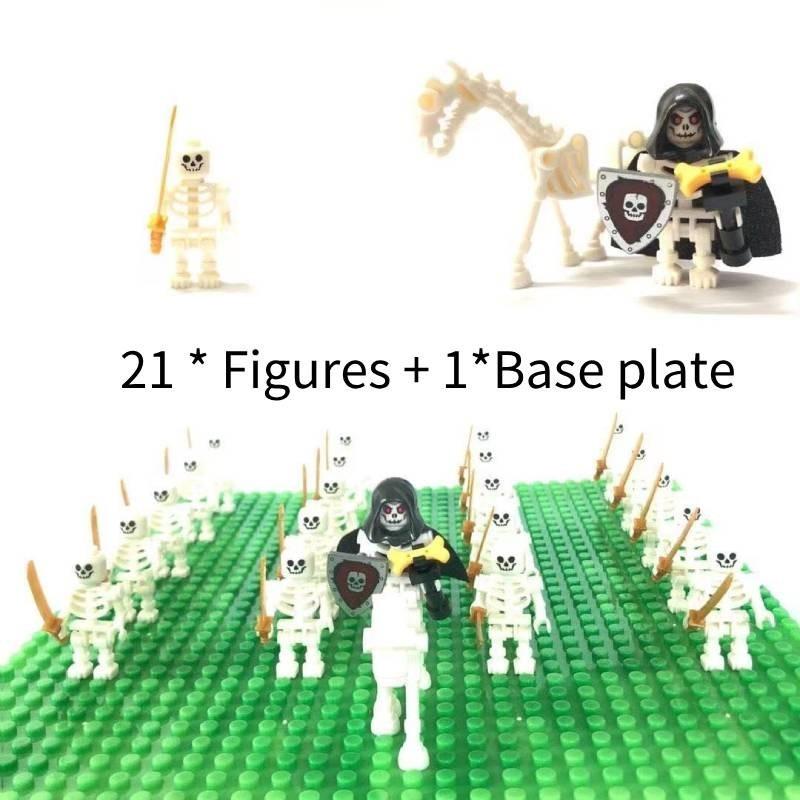 Miniatur Skelett Ritter Kompatible Bausteinfiguren Für Kinder Spielspaß