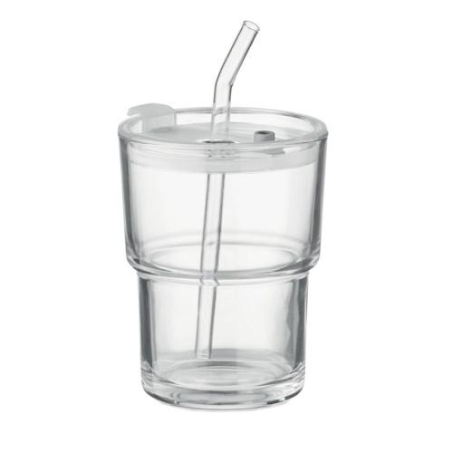 MidOcean Sip Straw Glass 400ml Tumbler