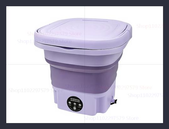 Portable Small Foldable Washing Machine with Spin Dryer For Socks Underwear Washer Household Mini Washing Machine EU Plug