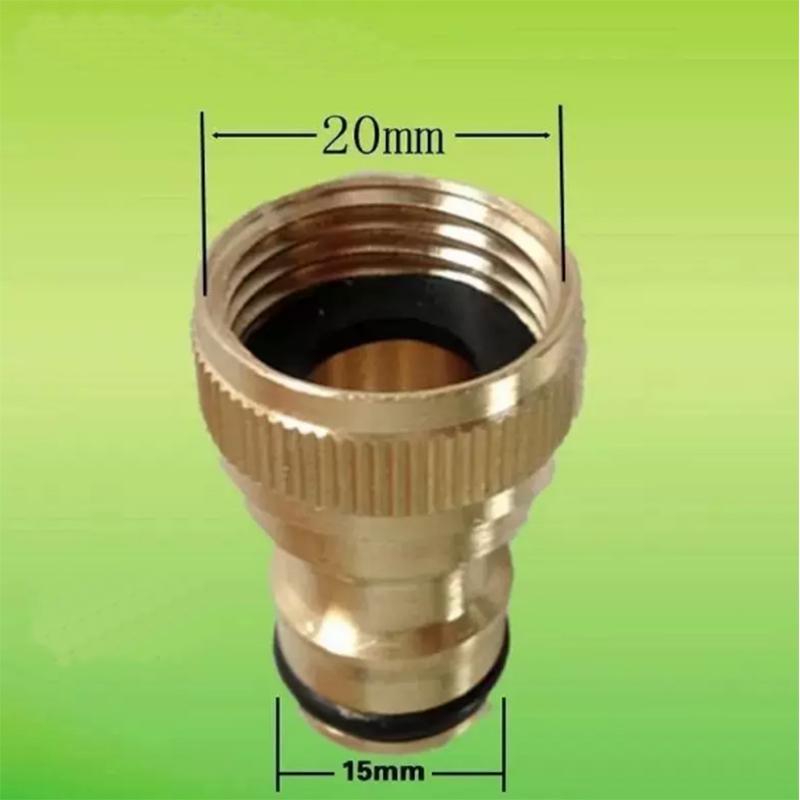 1pc All-copper Four-quarter Nipple Connector Washing Machine Faucet 46 Tap Car Wash Water Gun Connector Quick Connector