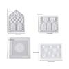 House Shaped Candlestick Silicone Mould Plaster Resin Making Molds 3D Candle Holder Gypsum Mold Table Decorations