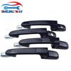 4 Pcs Black Car Outside Door Handle For Hyundai Accent 1.6L 2006 2007 2008 2009 2010 Front Rear Left Driver & Right Passenger