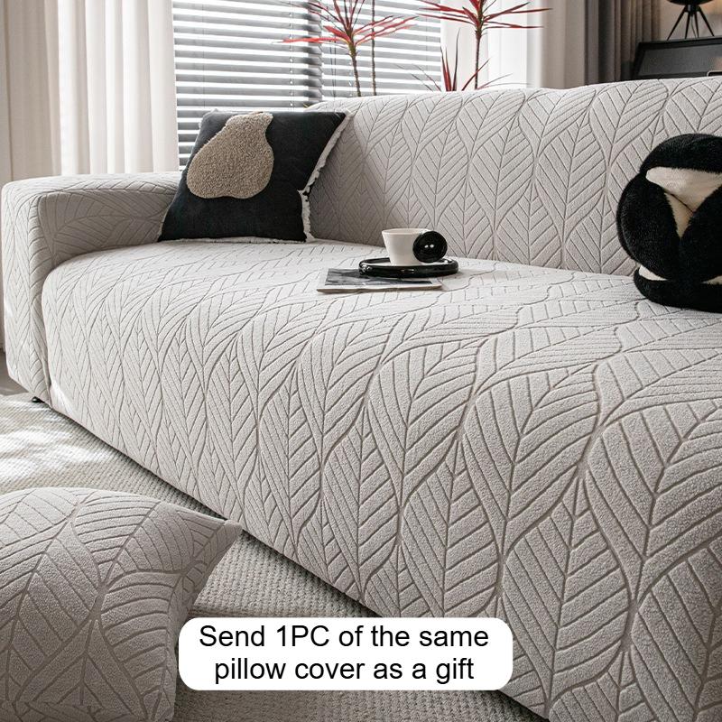 

1/2/3/4/5 Seats All Inclusive Sofa Cover Thickened Jacquard Velvet Anti Slip and Dirt Proof Living Room Sofa Protective Cover 1 Seat(90-140cm)
