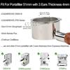 51mm Bottomless Portafilter Filter Fits Linea Classic EM450M,Mr. Coffee Espresso, Electrolux, CASABREWS CM5418,Essential,Sangkee