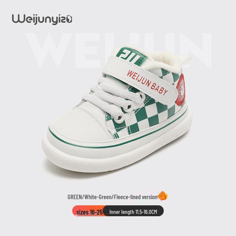 Plus Velvet Soft Sole Baby Shoes for Toddlers: 0-3 Years, Autumn-Winter