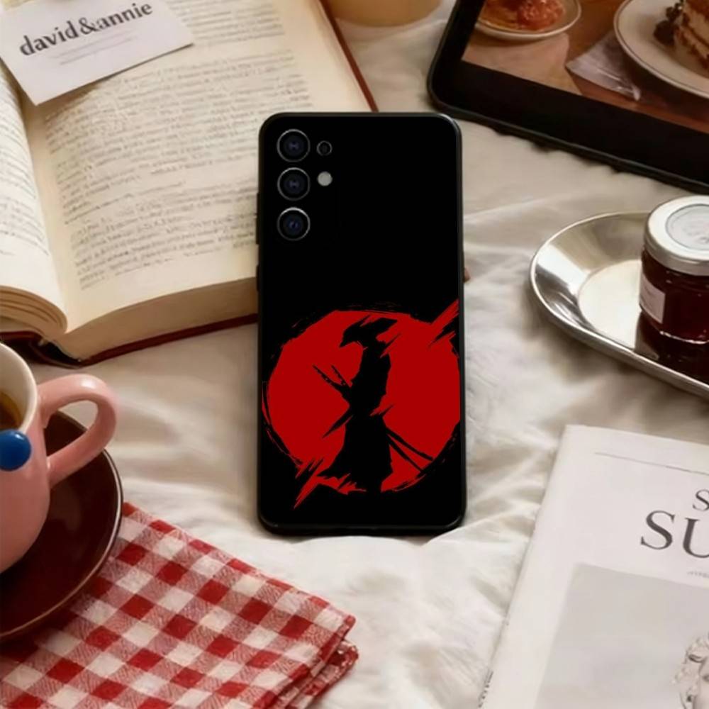 Japanese Bushido Samurai  Phone Case Black Silicone Soft For Samsung S25,S24,S21,S22,S23,S30,Ultra,S20,Plus,Fe,Lite