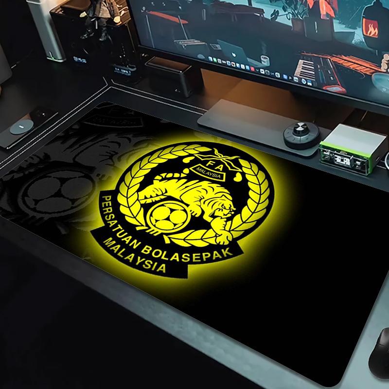 Malaysia Football Color Mouse Pad Large Gaming Table Cushion Non-slip Laptop Tablet Big Mousepad XXL Mat Mini PC Playmat With Lock edge