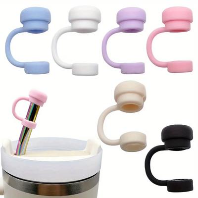 1PC Reusable Silicone Straw Toppers Cap Leak-Proof Dust Proof Straw Cover For Tumbler Cup Accessories
