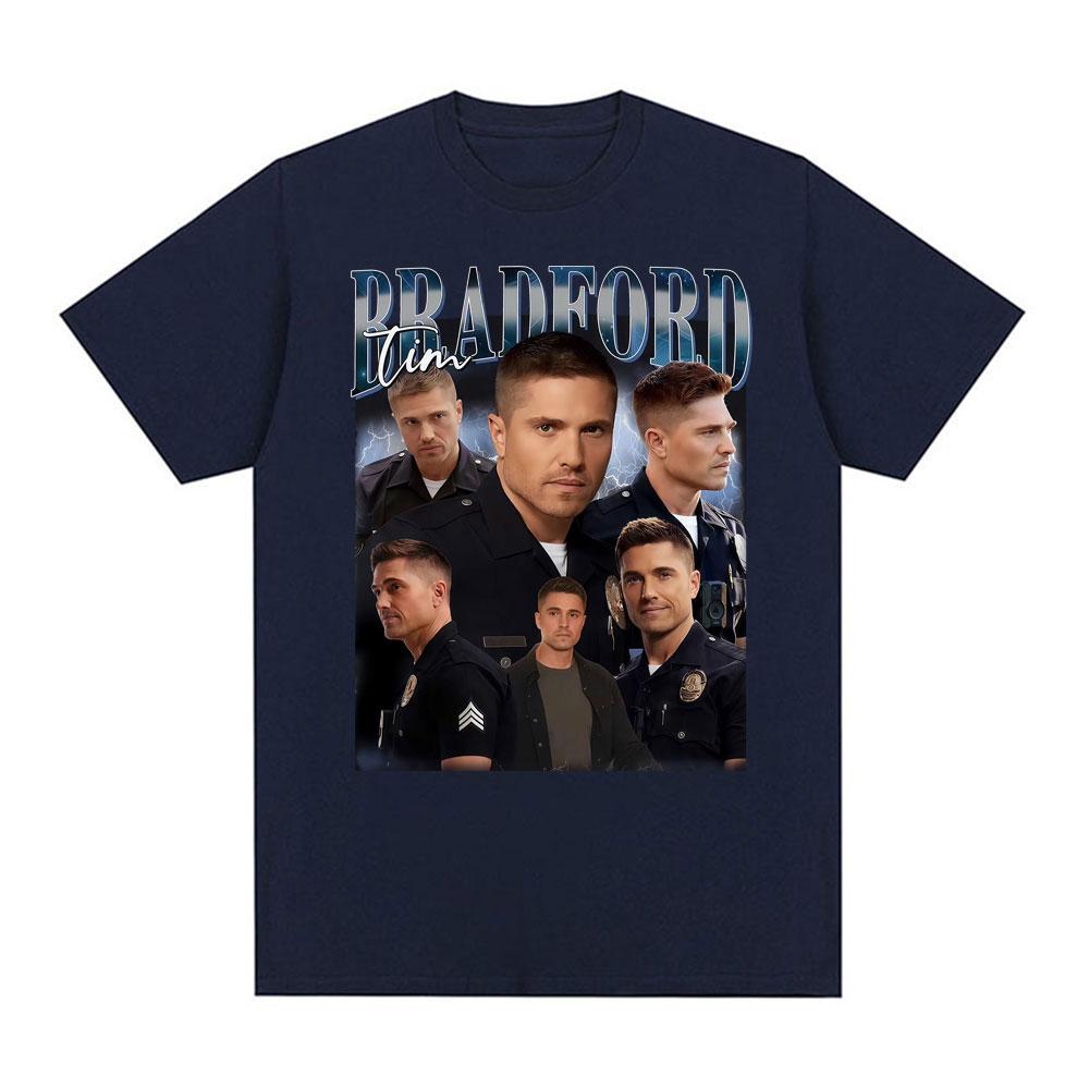

Tim Bradford The Rookie Vintage 90s Film Graphic 2026 Summer 100% Pure Cottont-shirts for Men Fashion Hip Hop Oversized Comfort L