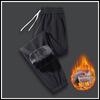 Autumn and winter casual sweatpants men's trendy brand loose tied feet Harlan fleece thickened warm sports nine-point long pants