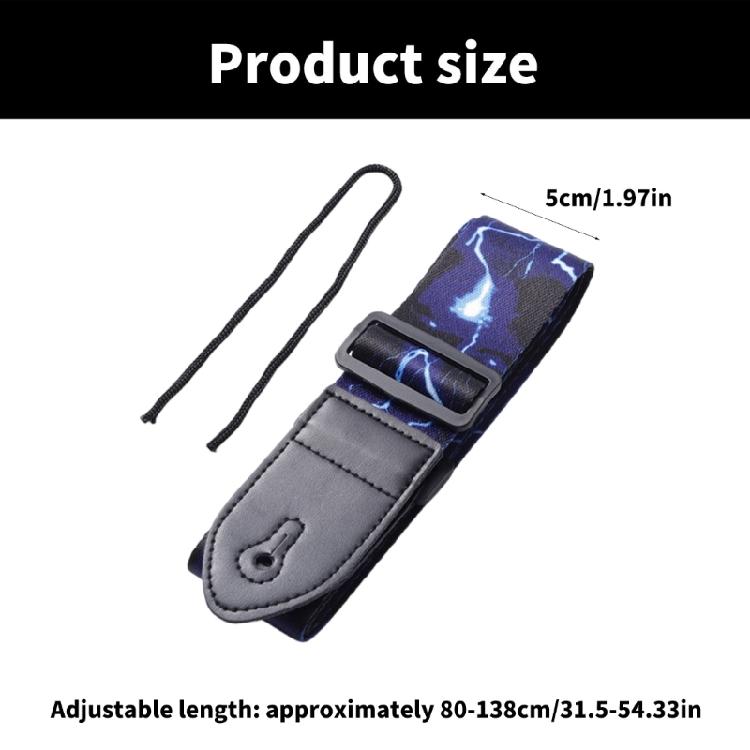 Thicken Universal Guitar Shoulder Strap with Leather Ends Guitar Strap Adjustable Guitar Strap Belt Comfortable to Wear