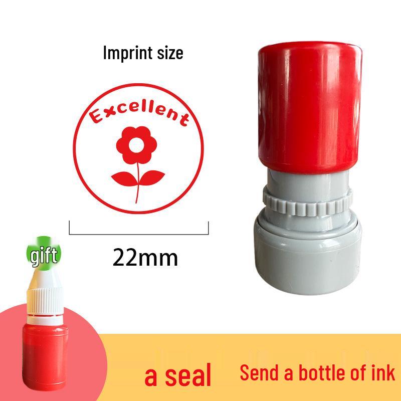 English Teacher's Grading Stamp: Encouragement and Praise for Primary Students