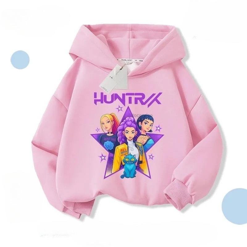 

Детские худи и свитшоты Kpop Охотники на демонов Kpop Группа охотников на ведьм Повседневный худи для девочек 160 розовый