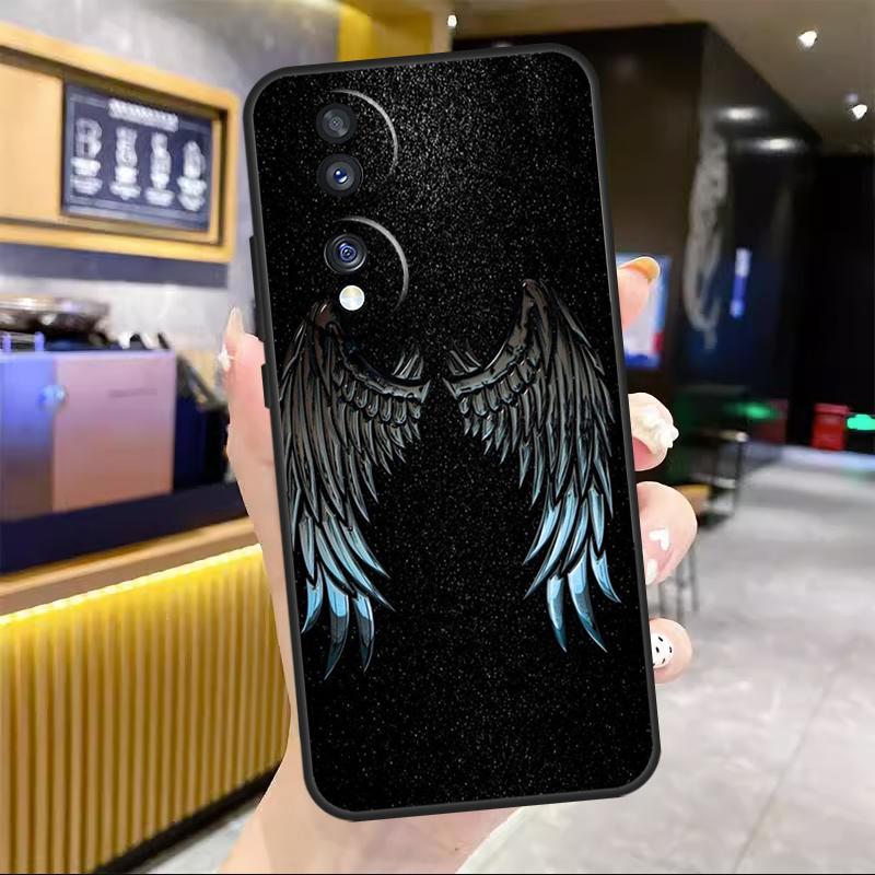 Wings Angel Devil For Honor Magic 6 7 8 Pro Case For Honor 90 70 50 Lite 400 200 X8c X8b X9a X9b X9c X9d Win RT