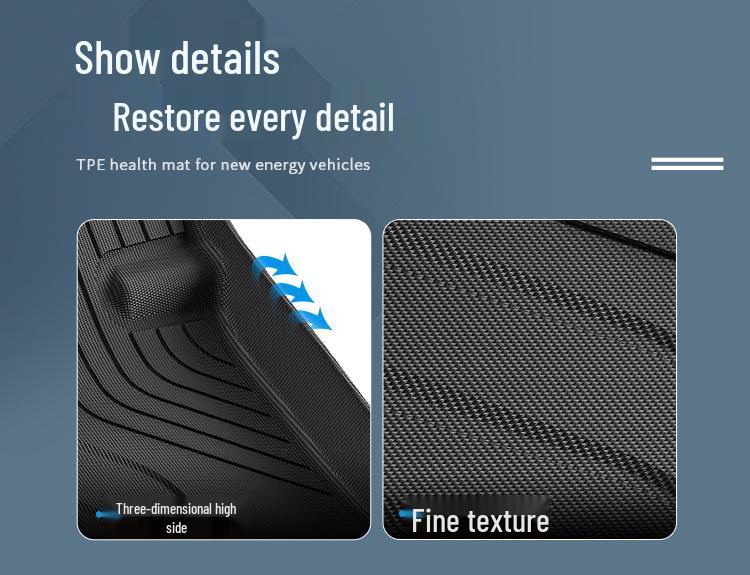 Umweltfreundliche TPE-Fußmatten für 24 SAIC MAXUS MIFA 9/G90, Inklusive Kofferraummatte.