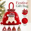 2 Pack Christmas Gift Bags with Design for Kids Christmas Eve Candy Treats