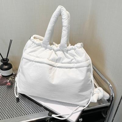 Borsa a tracolla monospalla di grande capacità, Borsa da polso, Borsa a tracolla leggera con coulisse, Zaino