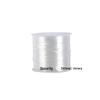 Elastic Crystal Agate Jade Bracelet Cord - 50m Non-Fade Roll, Flat Bead Design