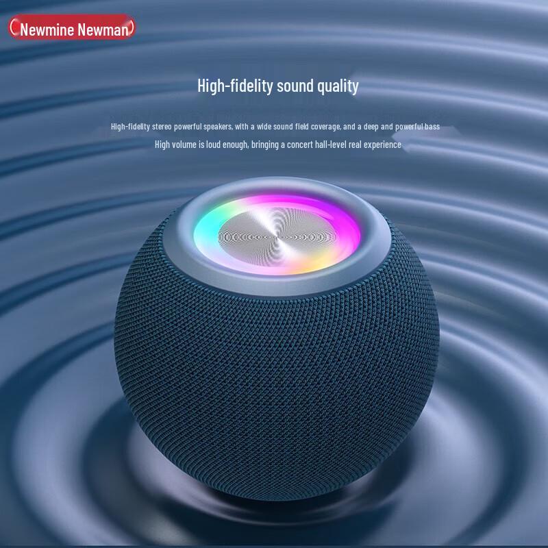 Newman BT85 Portable Bluetooth Speaker with Colorful Lights CN Plug (adapter Included)