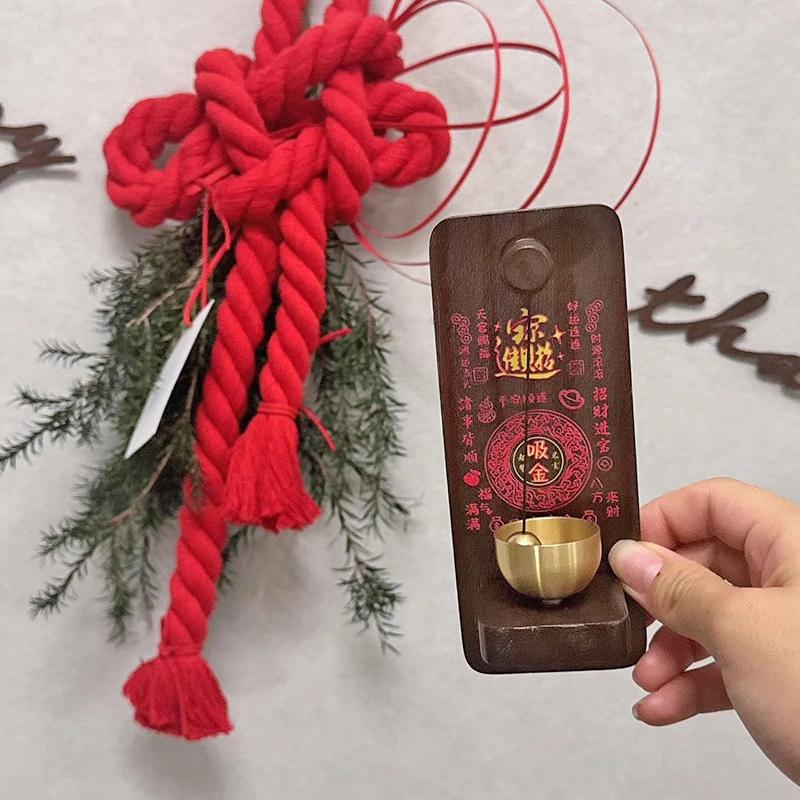 Japanese Doorbell Wood Wind Chime Wind Chimes Copper Bell Decorative Vintage Door Bell Home Decorations Campanillas De Viento